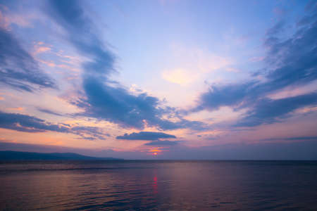 sea ââsky sunset sunrise backgroundの写真素材