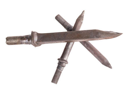chisel harrow isolated on white background