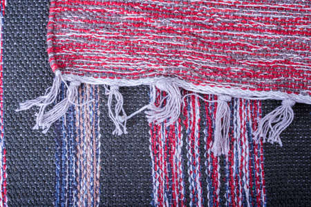 Indian carpet background close up