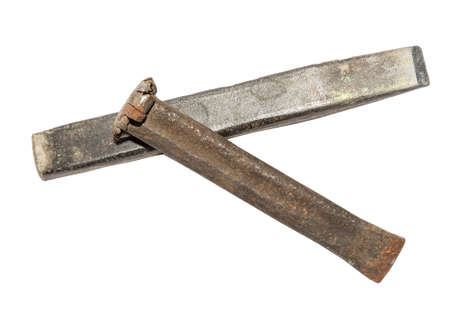 chisel isolated on white backgroundの写真素材