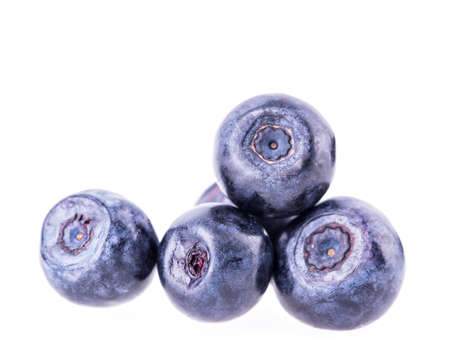 blueberry berry isolated on white backgroundの写真素材