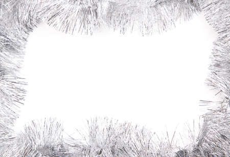 tinsel frame backgroundの写真素材