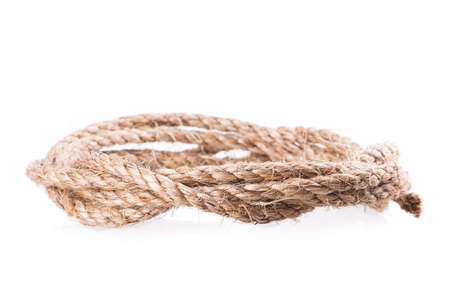 rope knot isolated on white backgroundの写真素材