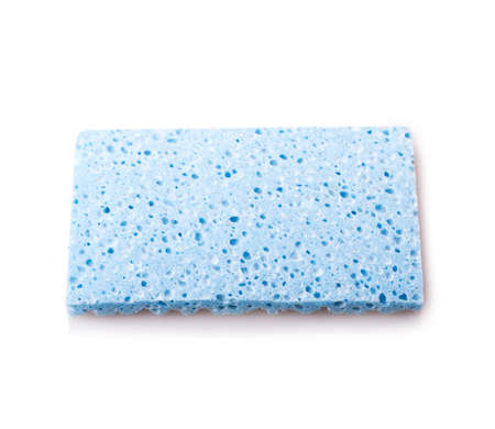 sponge isolated on white backgroundの写真素材