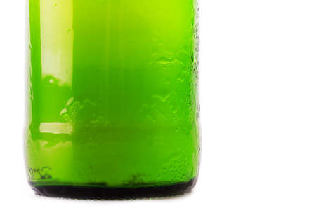 beer bottle isolated on white backgroundの写真素材