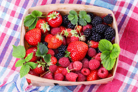 blackberry strawberry napkin napkin squared
