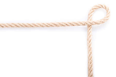 rope frame knot Isolated on white background