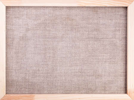 canvas background wooden frame textureの写真素材