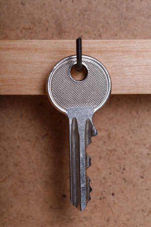 housekeeper key wood box vintageの写真素材