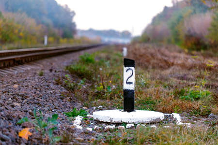 railroad sign dayの写真素材