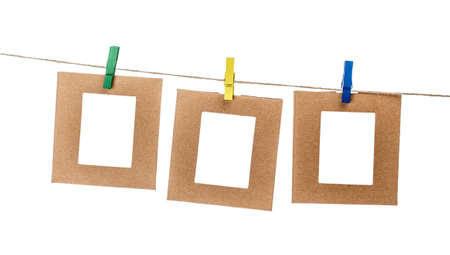 photo frames Isolated on whiteの写真素材