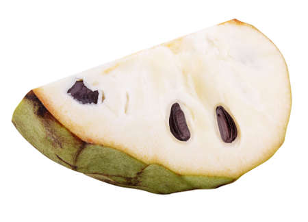 cherimoya Isolated on white backgroundの写真素材