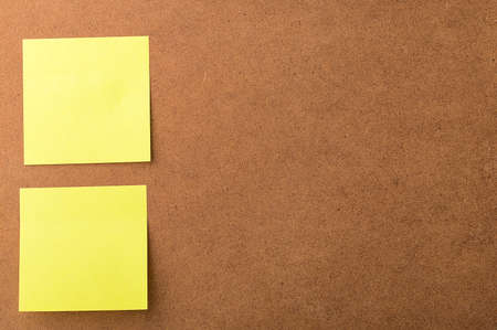 paper blank stickers on wooden peel backgroundの写真素材