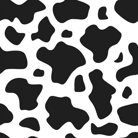 cow spots.Vector seamless pattern. Endless texture can be used for wallpaper,printing on fabric, paperのイラスト素材
