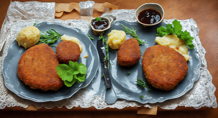 cutlet in Kiev. ai generation.の素材