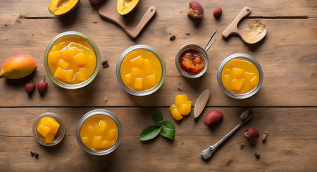 mango jam serving. ai generationの素材