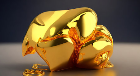 beautiful gold bar. ai generationの素材