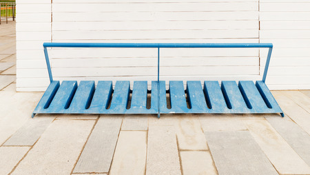 Empty bike rack.の写真素材