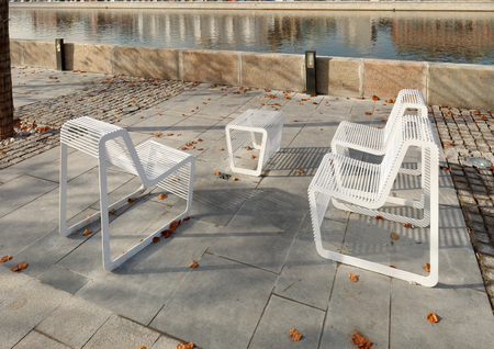 Street benches and chairs