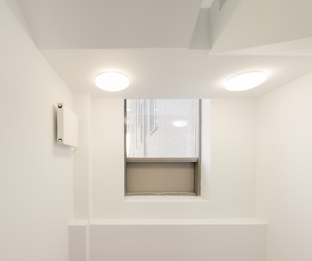Stairwell in modern office