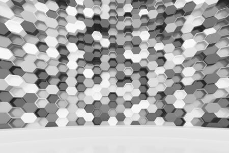 Abstract interior. 3d renderの写真素材