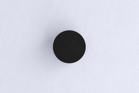 Hockey puck on iceの写真素材