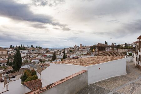 Architecture cityscape of Granada, Andalusia, Spainの写真素材