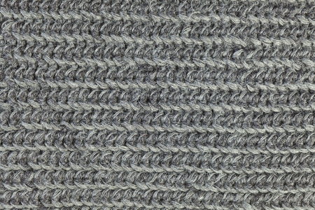 Gray large knitted knitwear texture closeupの写真素材
