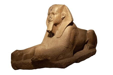 Ancient egyptian granite sphinx