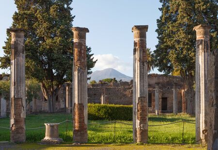 House of the faun of Pompeii (Pompei). Ancient Roman city in Pompei, Province of Naples, Campania,...