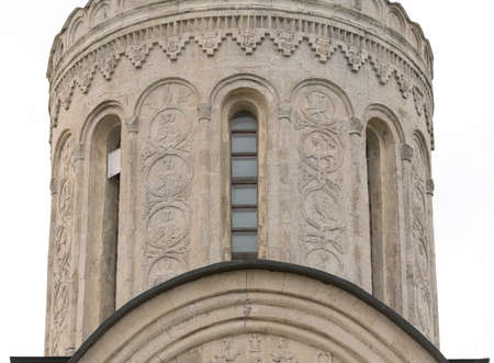 Stone carving on cathedral of Saint Demetrius in Vladimir, Russia