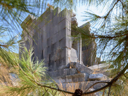 Patara - Akdam Temple-tomb. Ancient city Patara. Antalya, Turkeyの写真素材