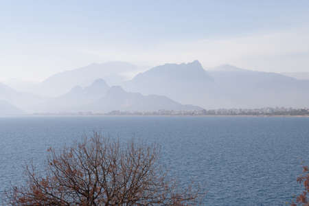 Seascape of Antalya coast. Turkey
