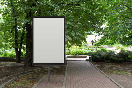 Street poster billboard mock up. 3D illustrationの写真素材