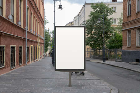 Street poster billboard mock up. 3D illustrationの写真素材