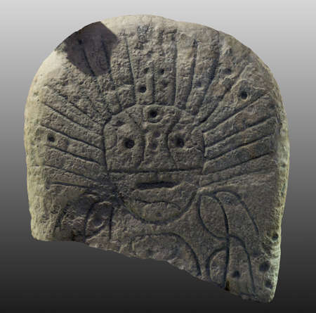Image of the Solar deity (Stela). Republic of Khakassia, Black Lake. First half of the II millennium...
