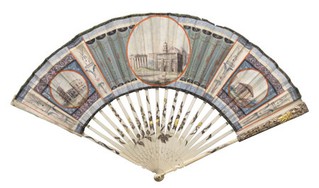 Folding fan from Padova, Italyの写真素材