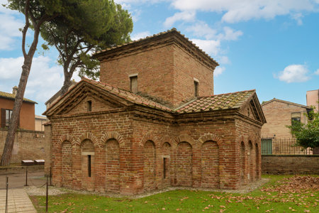 Mausoleum of Galla Placidia. Ravenna, Italyのeditorial素材