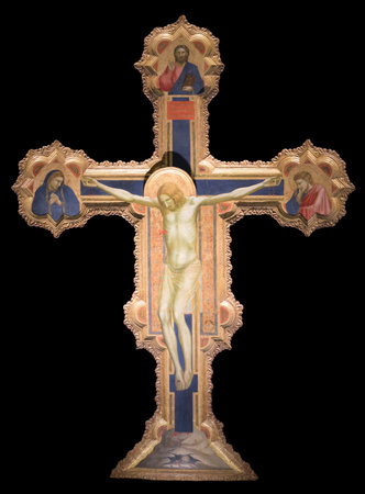 Padua Crucifix (Crocifisso di Padova). Giotto. Padova, Italyのeditorial素材