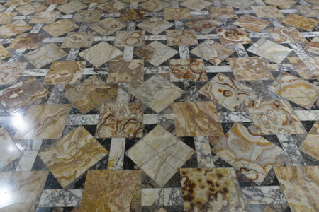 Opus sectile from the Lamian Gardens (Horti Lamiani) gallery floorの写真素材