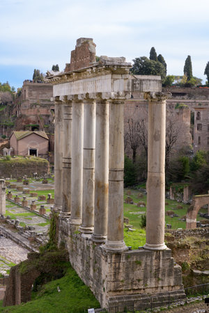 The Roman Forum (Forum Romanum or Foro Romano). Rome, Italy