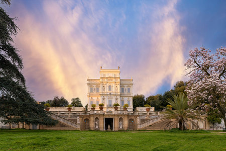 Villa Doria Pamphili - the Casino del Bel Respiro. Rome, Italyの写真素材