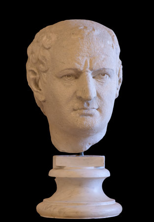 Portrait of roman emperor Vespasian (Vespasianus)