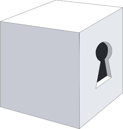 Key cubeのイラスト素材