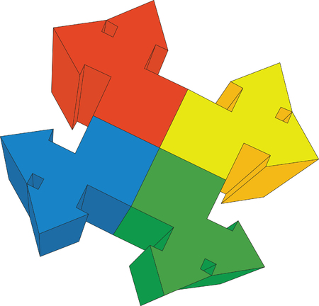 3d arrow in colorのイラスト素材