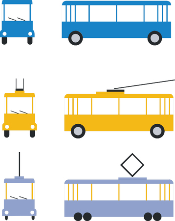 transport set in color 01のイラスト素材