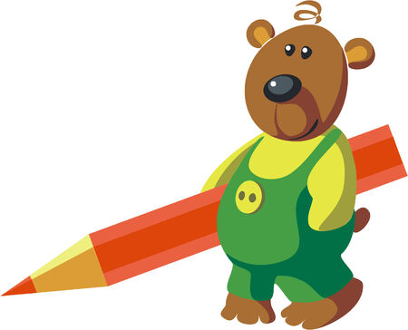 Vector. Bear color 02のイラスト素材