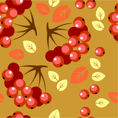 Vector. Seamless berry ornament  in color 50のイラスト素材