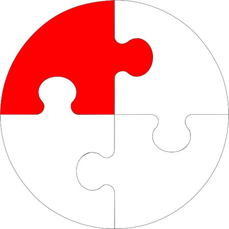 Vector. Abstract puzzle in color 10のイラスト素材