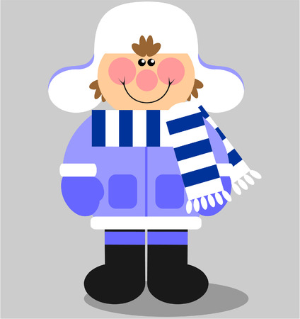 Vector. Smile boy  in color 02のイラスト素材